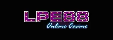LPE88 Online Casino logo in purple bulb lettering with a neon script tagline