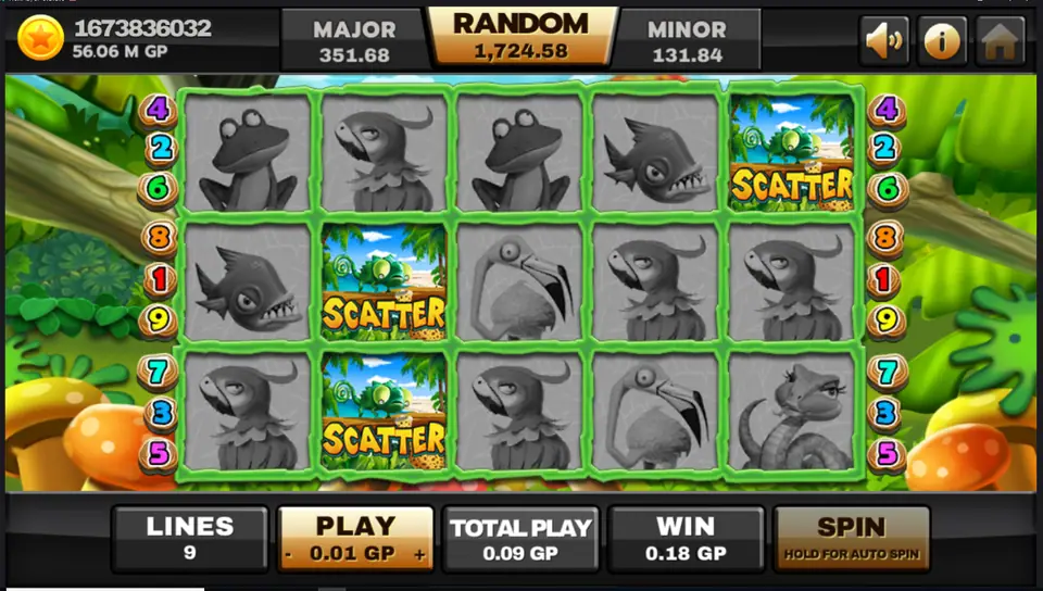 Three leopard Scatter symbols landing on reels 2 and 5 of Jungle Island